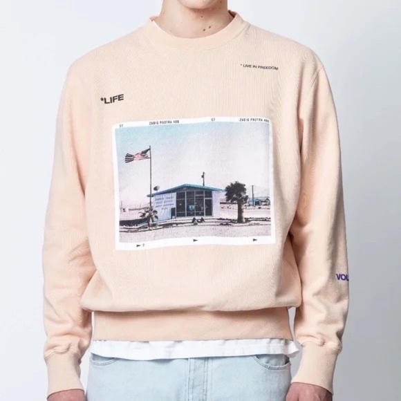 Zadig & Voltaire Simba Life Graphic Sweatshirt Medium